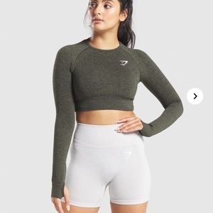 GYMSHARK VITAL SEAMLESS LONG SLEEVE CROP TOP